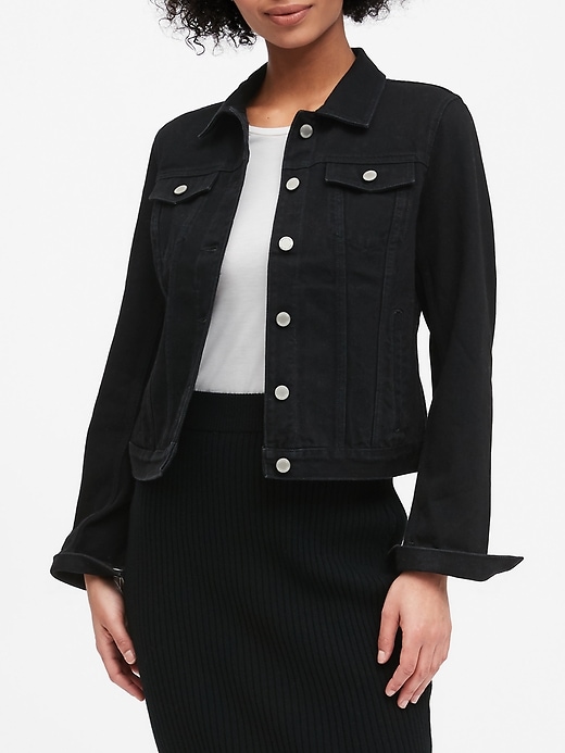 Black petite shop denim jacket