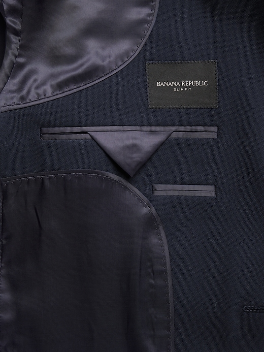 Image number 8 showing, Slim Navy Italian Wool Tuxedo Jacket