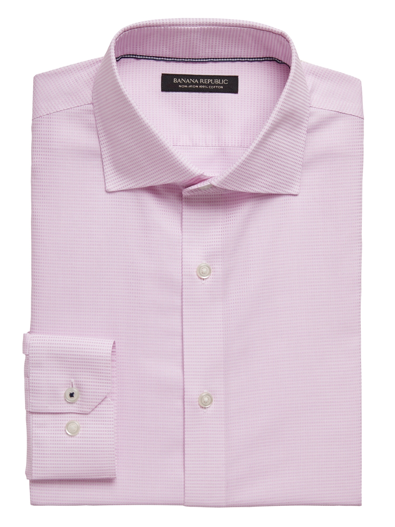 StandardFit NonIron Dress Shirt with Cutaway Collar Banana Republic