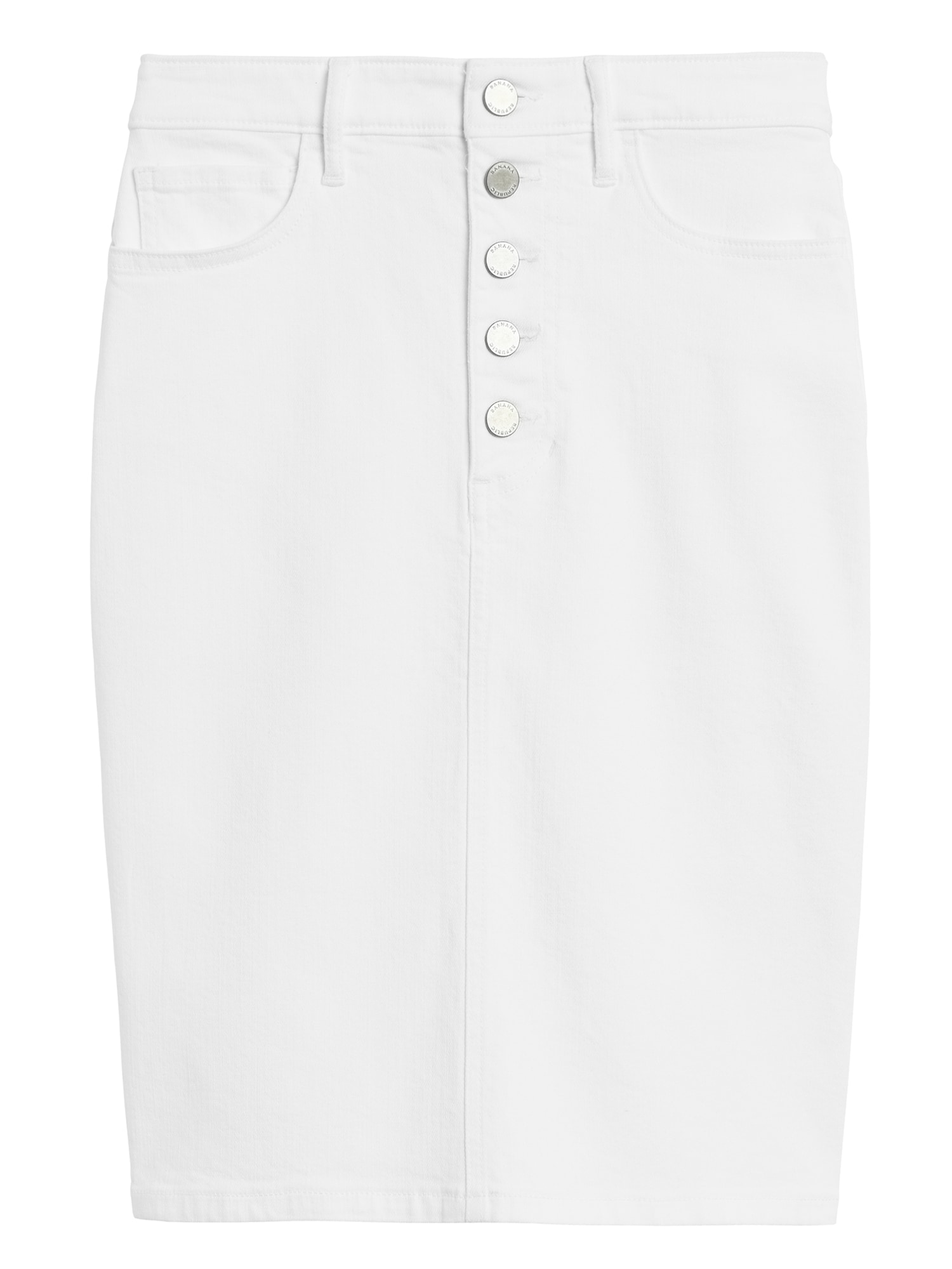 next white denim skirt