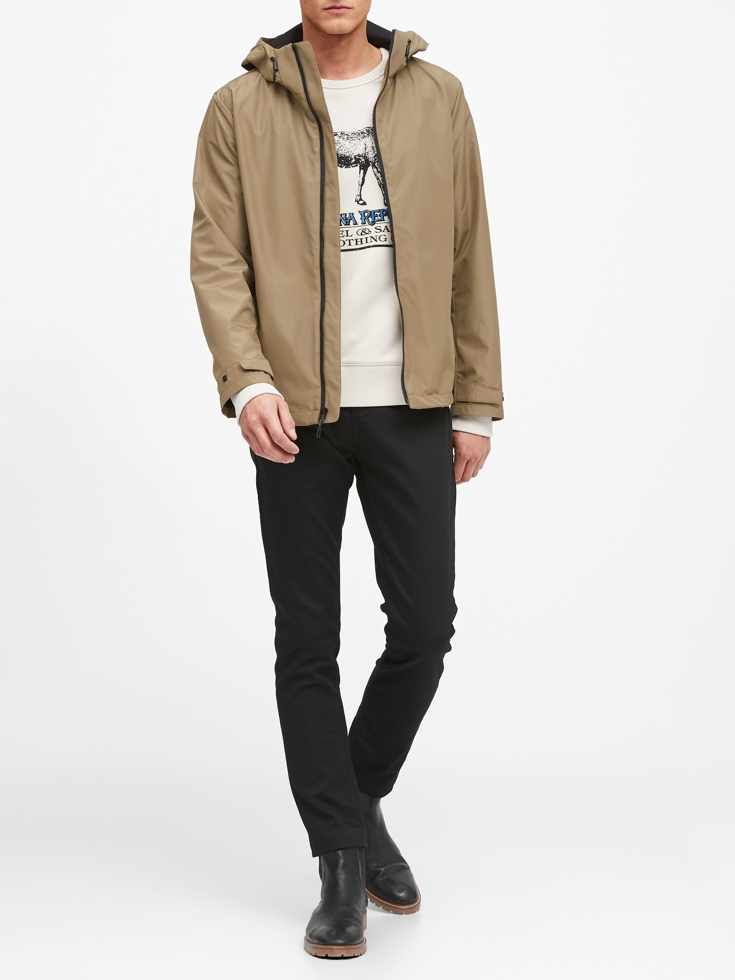 Water-Resistant 3-Layer Jacket | Banana Republic