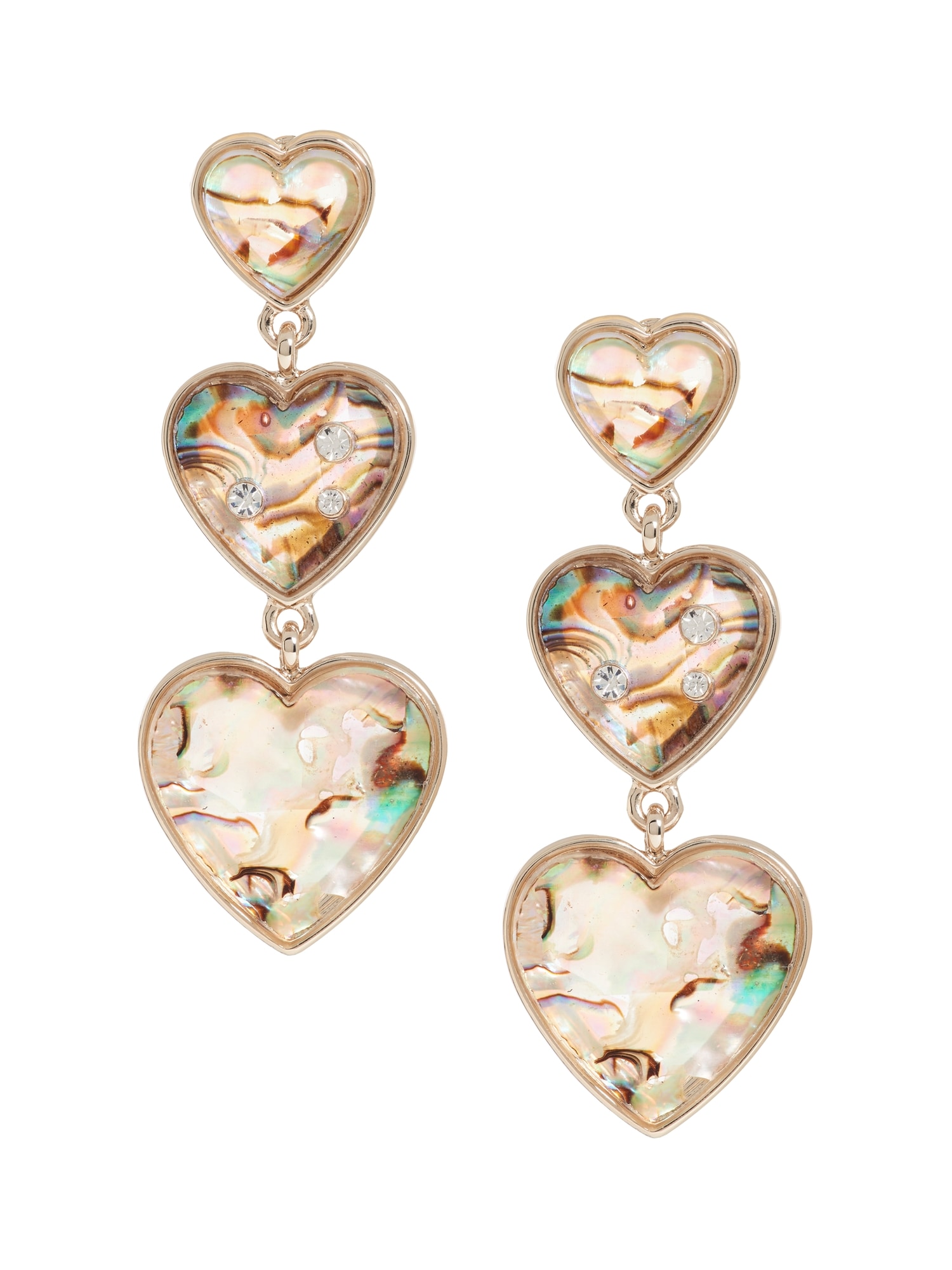Abalone Heart Earrings