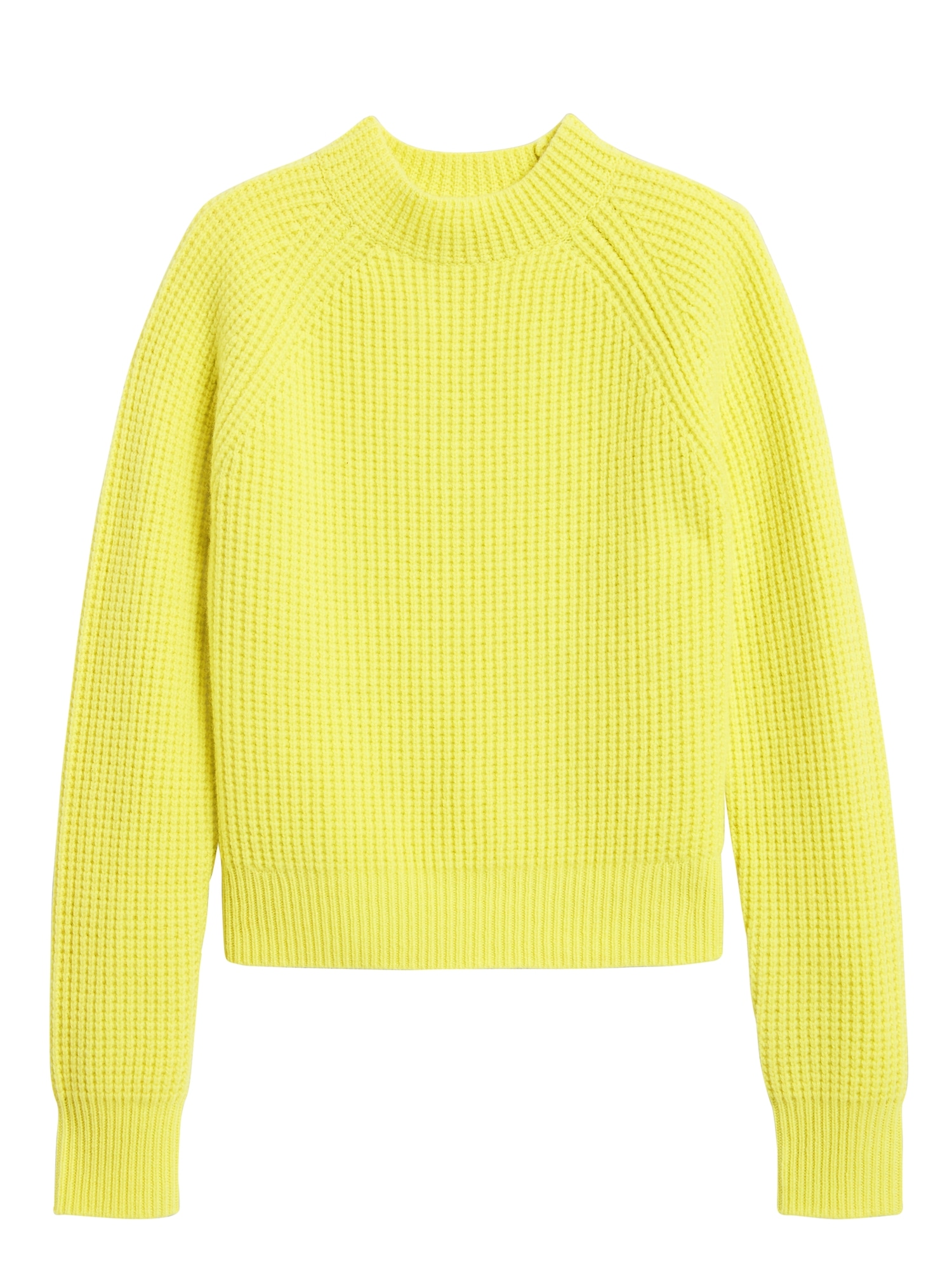 Cashmere Cropped Mock-Neck Sweater | Banana Republic