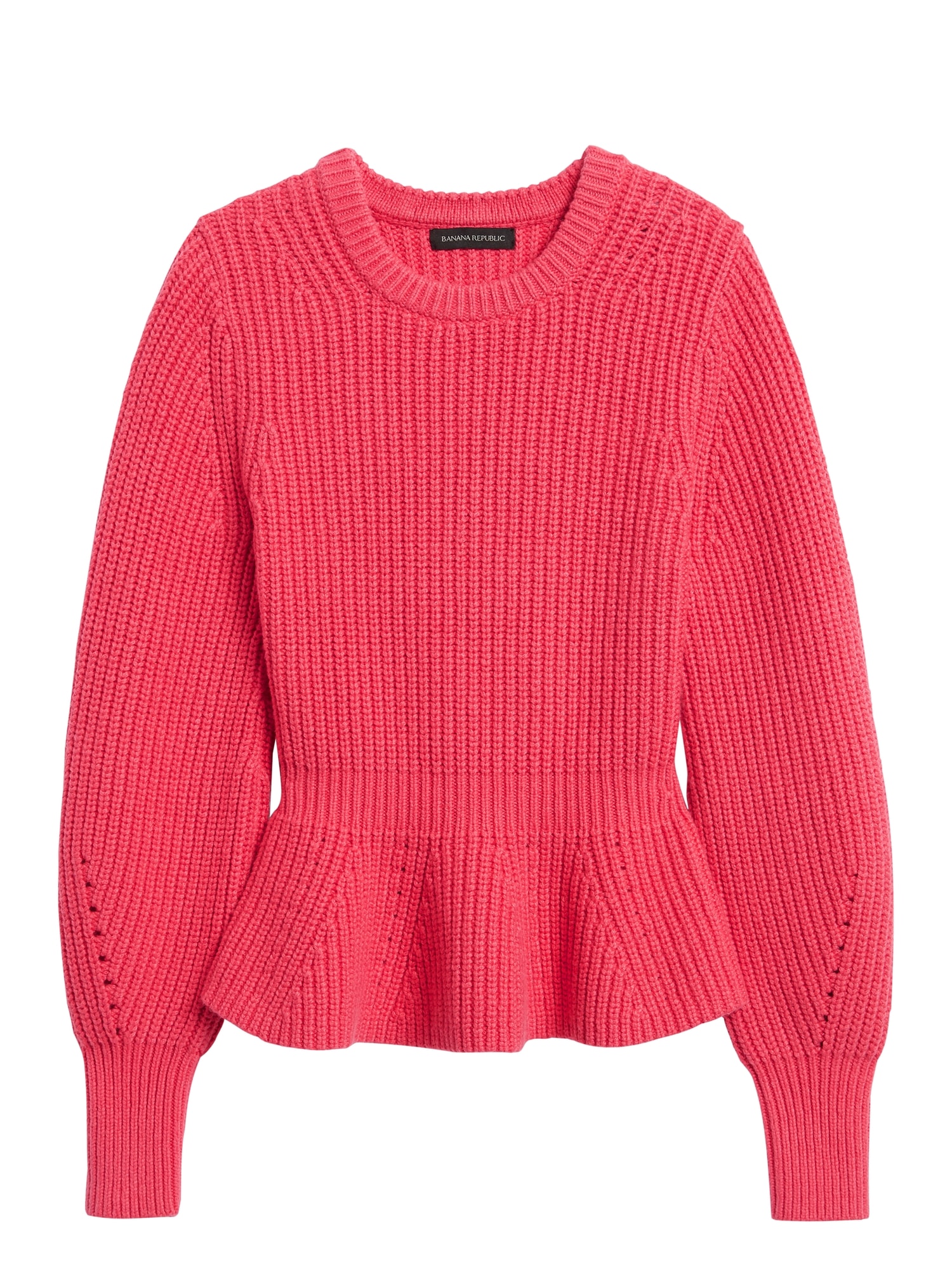 Peplum Cropped Sweater