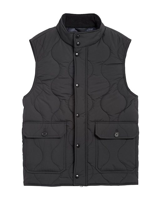 Banana Republic Water-Resistant Quilted Vest. 1
