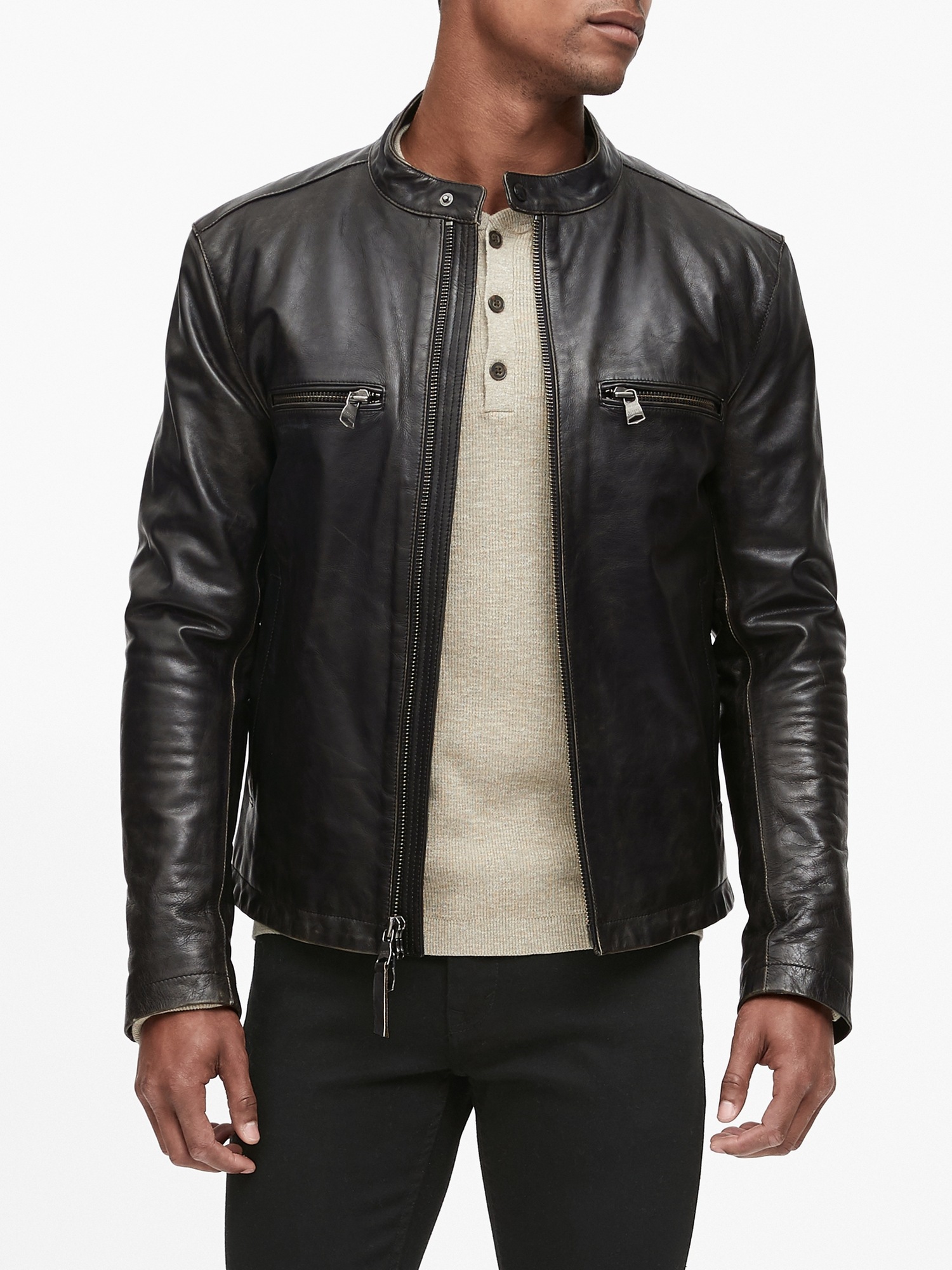 Leather Biker Jacket | Banana Republic