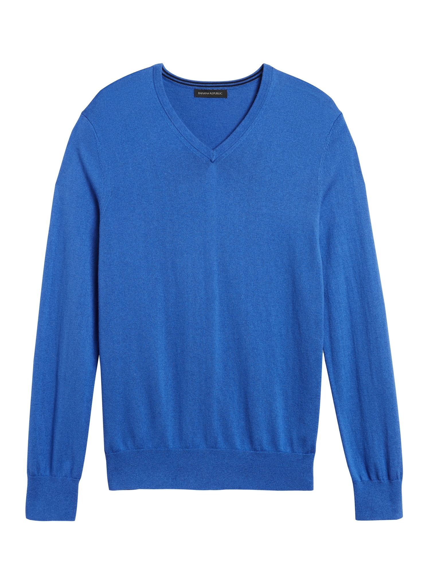 Silk Cotton Cashmere V-Neck Sweater