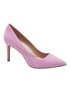 lilac court shoes