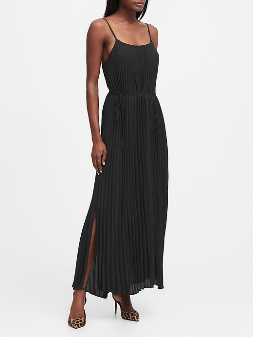 Banana Republic Pleated Maxi Dress. 1