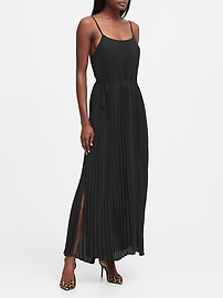 banana republic pleated maxi dress