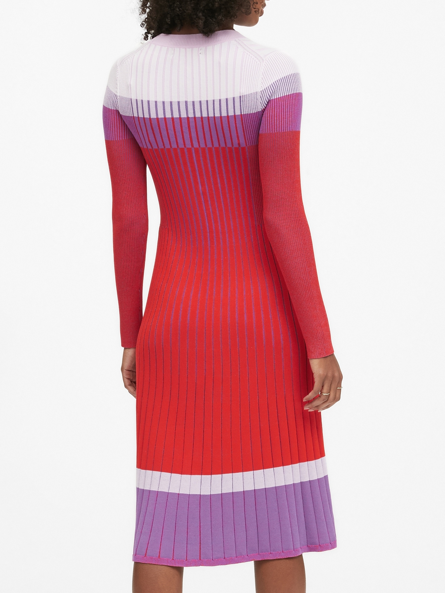 Color-Block Sweater Dress