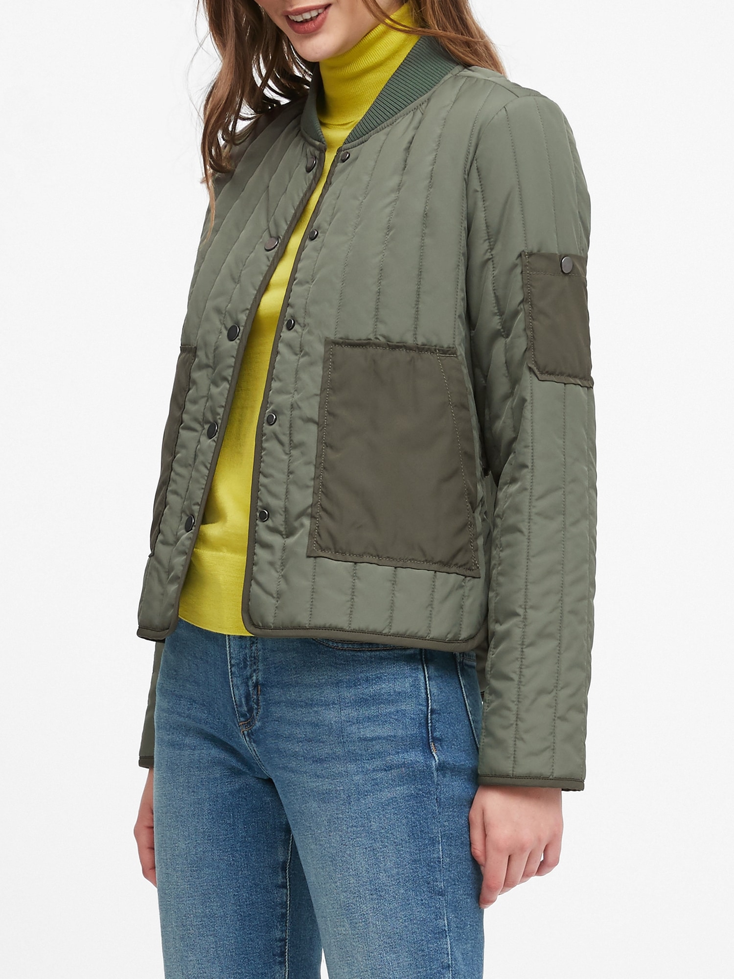 Petite Water-Resistant Quilted Jacket