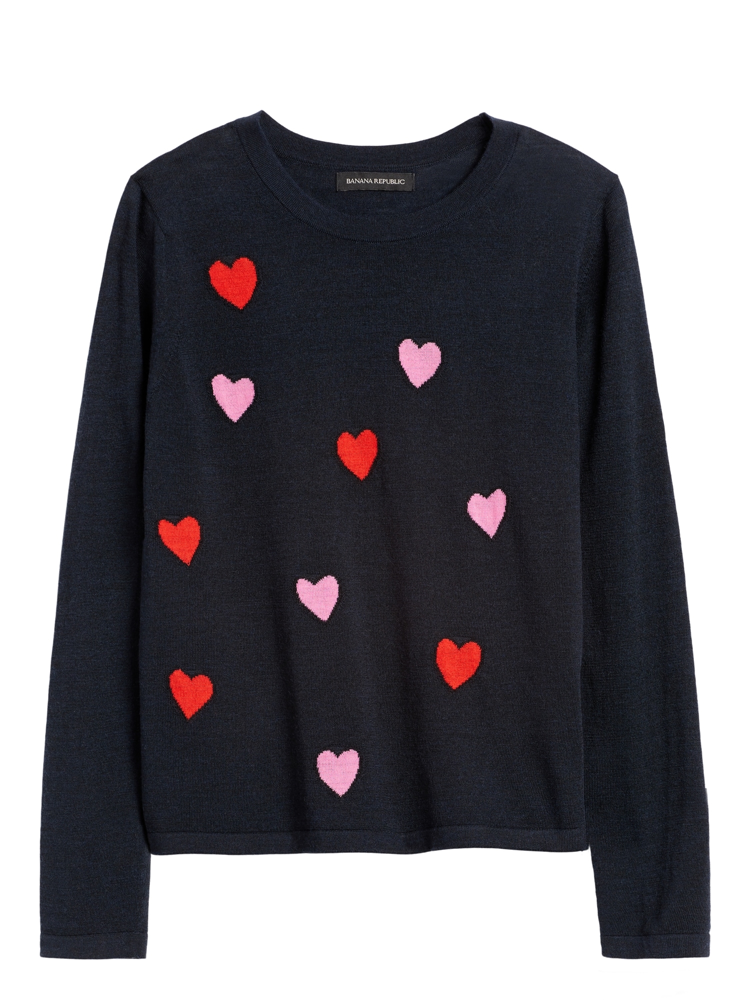 Petite Floating Hearts Sweater