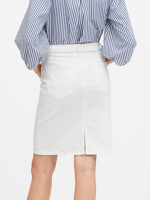 banana republic jean skirt