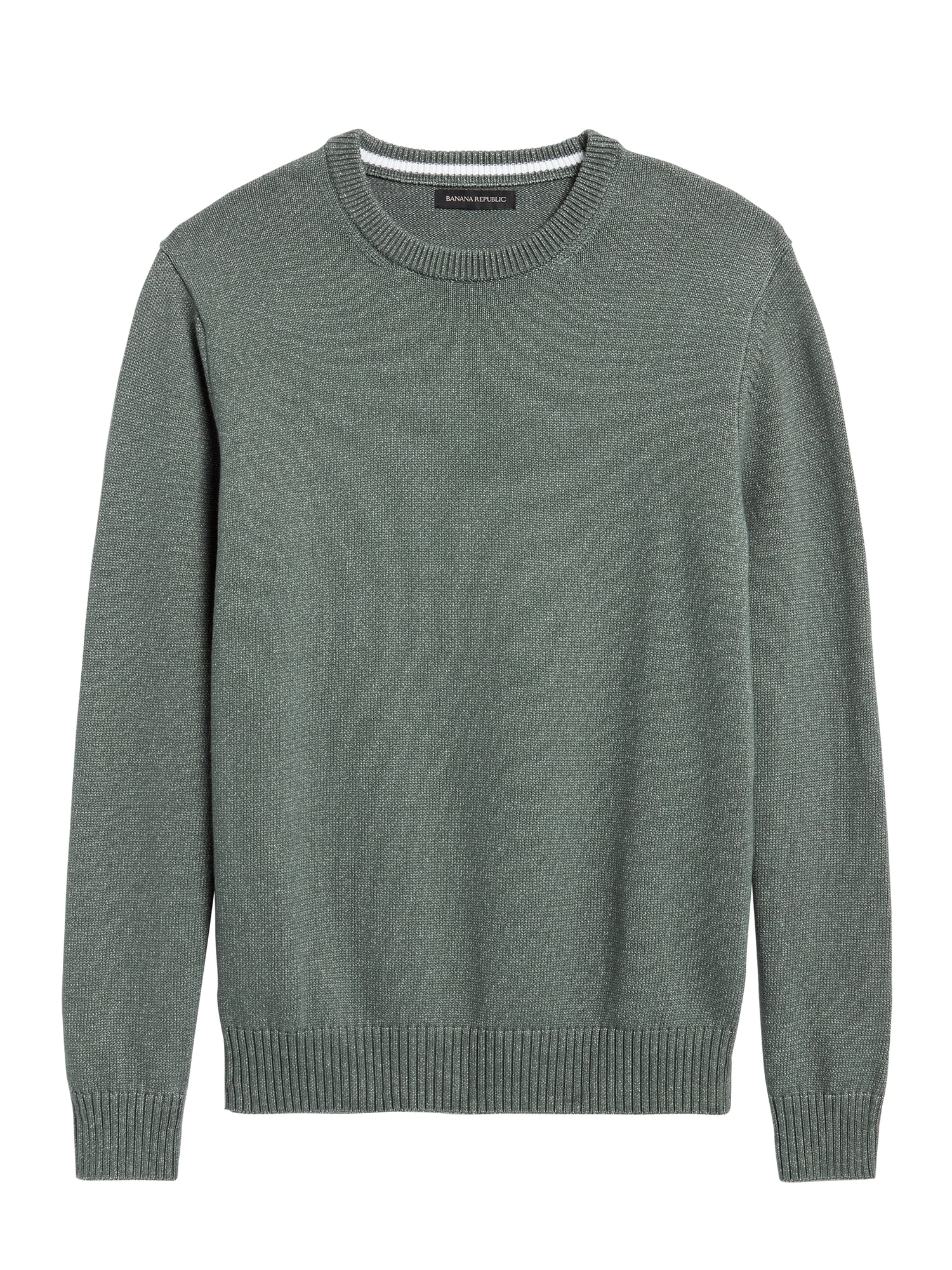 Cotton-Blend Crew-Neck Sweater