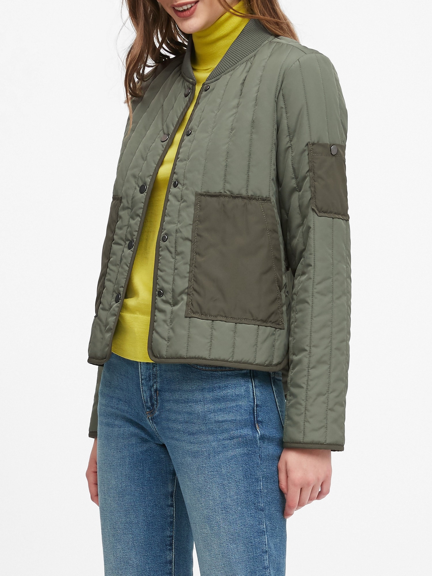 Water-Resistant Quilted Jacket