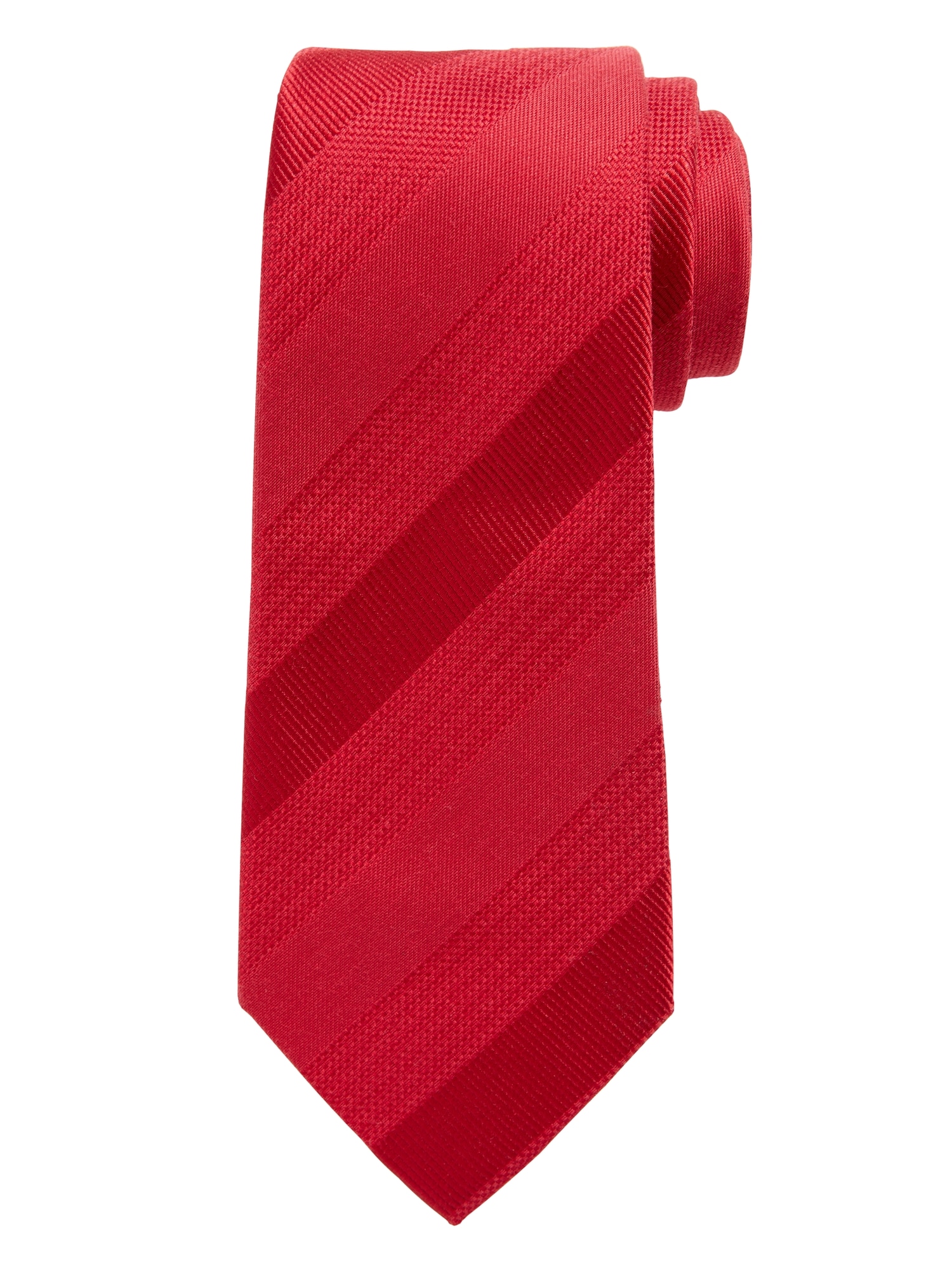 Stripe Silk-Cotton Nanotex® Tie
