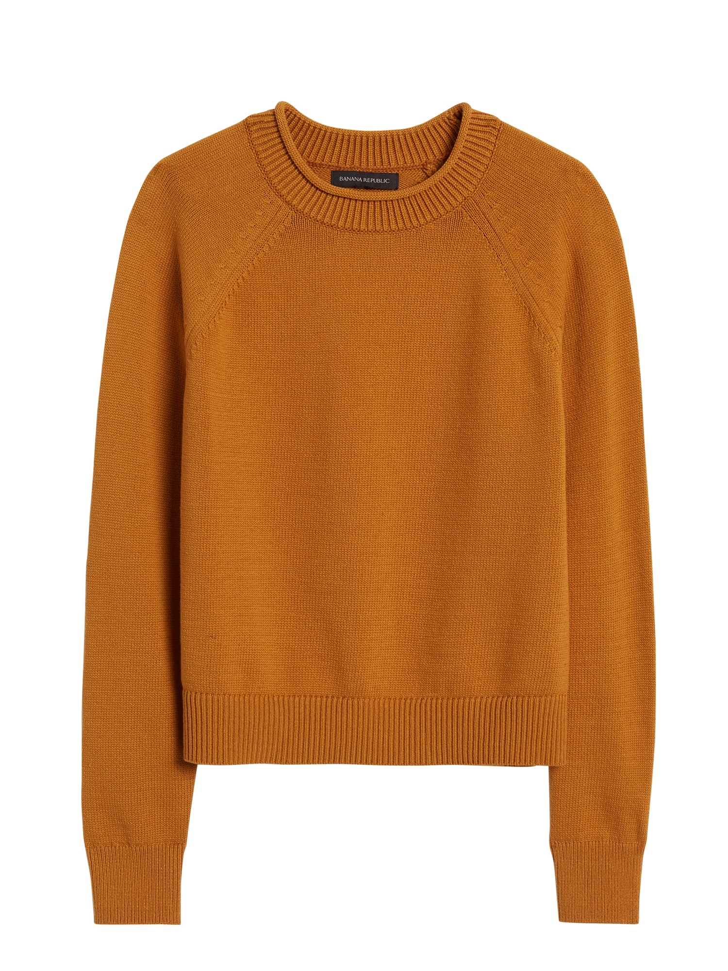 Cotton-Blend Cropped Sweater
