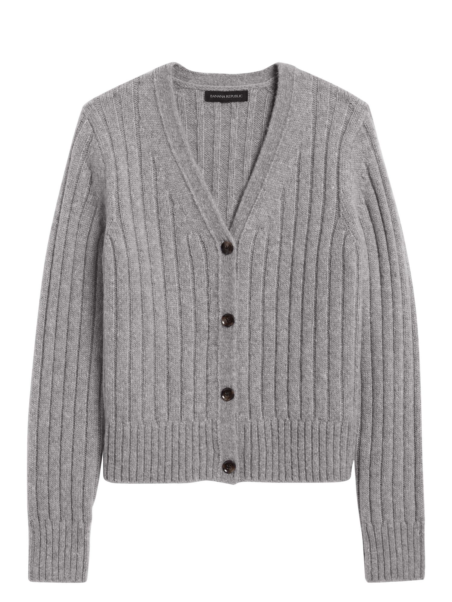 Petite Merino-Blend Cropped Cardigan Sweater