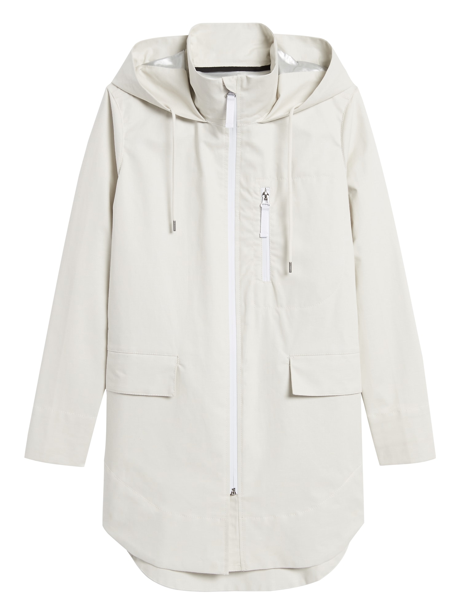 Water-Resistant Linen-Cotton Rain Jacket | Banana Republic