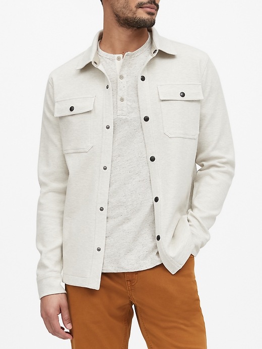 Twill Shirt Jacket | Banana Republic