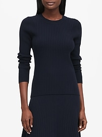 Ribbed Sweater Top | Banana Republic