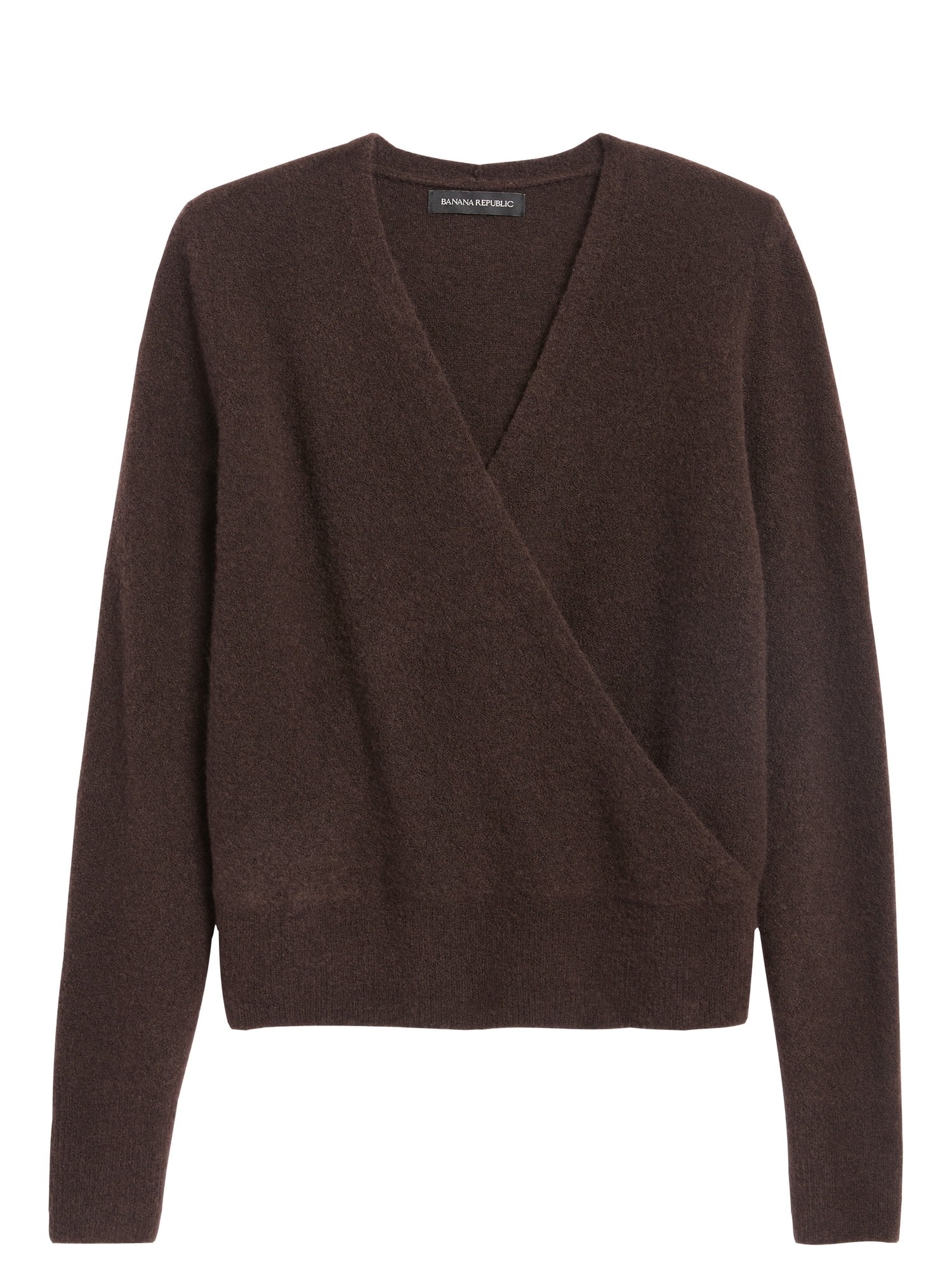 Aire Cropped Wrap-Effect Sweater