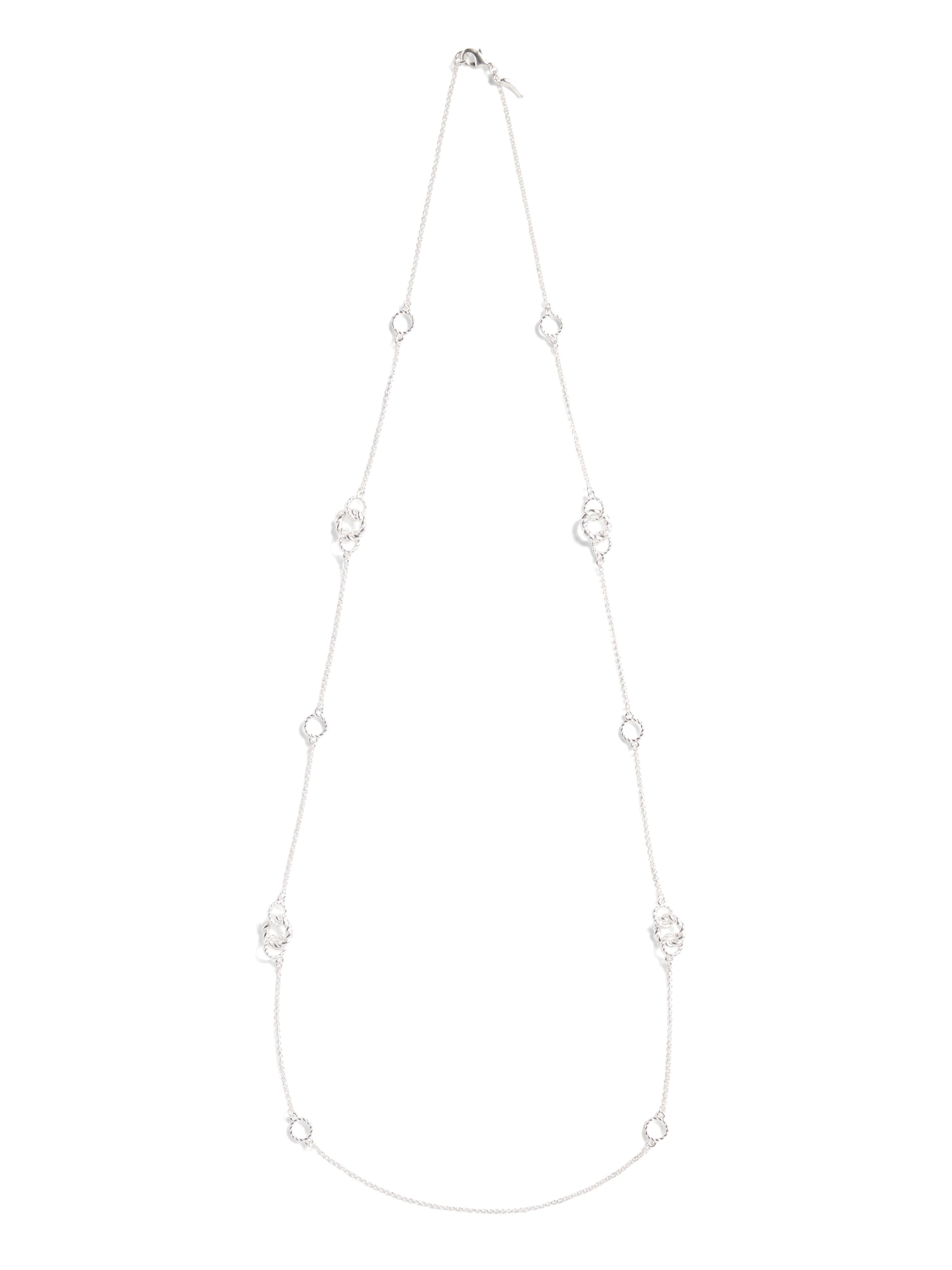 Twisted Link Long Necklace