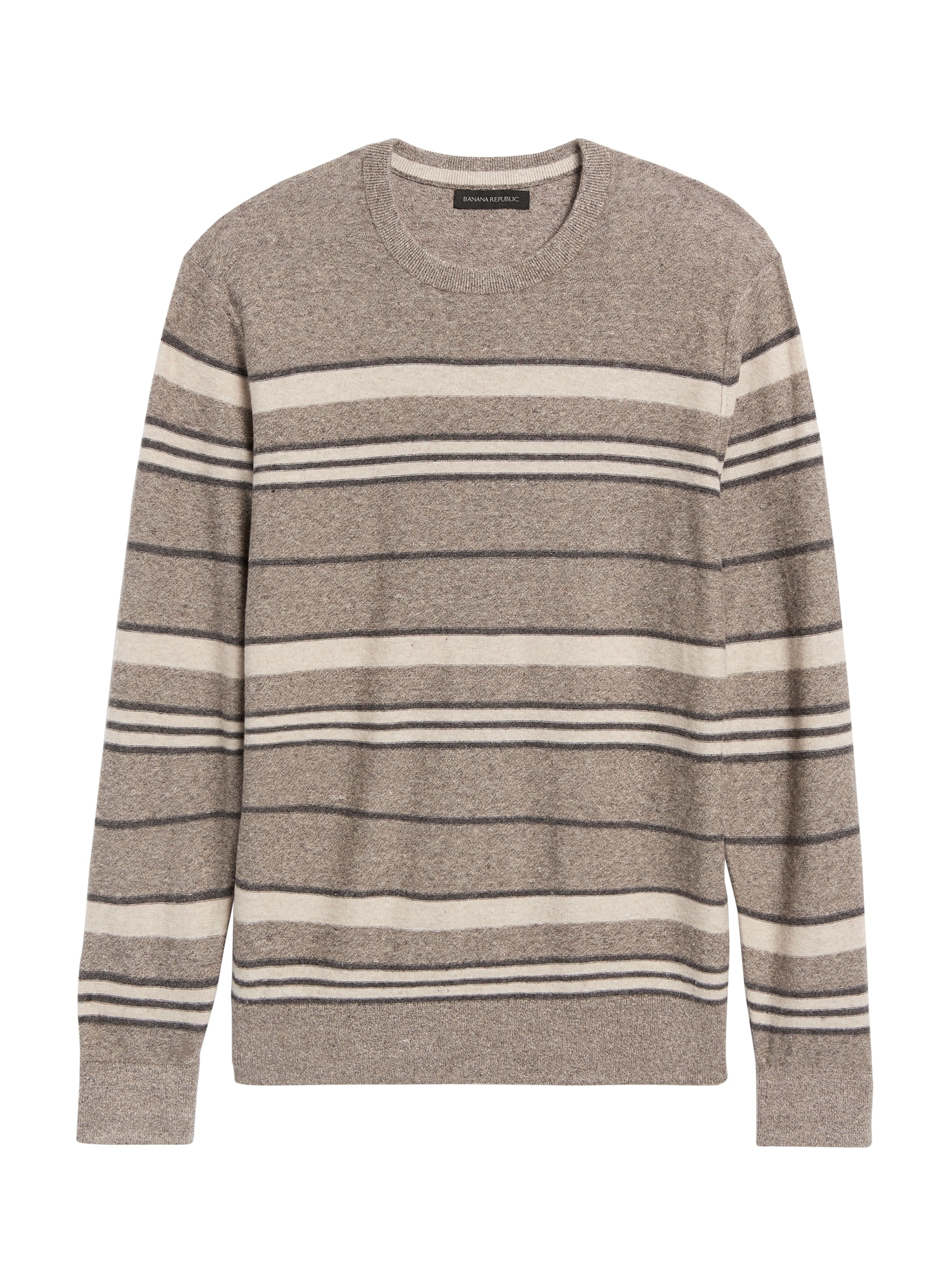 Silk Linen Stripe Sweater