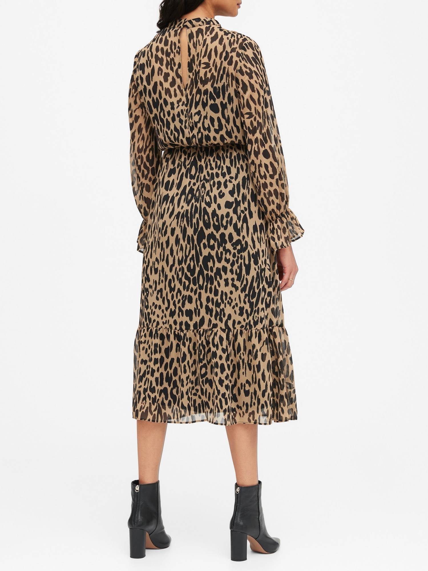 Banana republic hot sale leopard dress