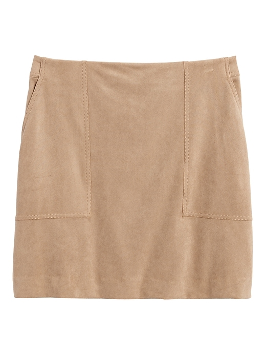 Vegan Suede Mini Skirt