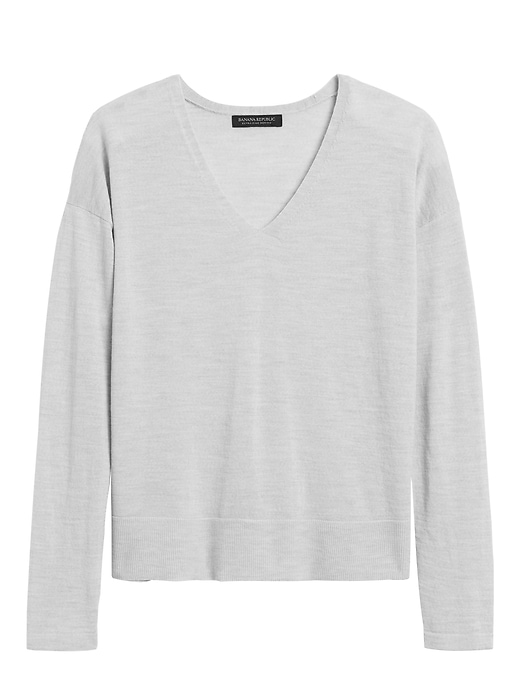 Washable Merino V-Neck Sweater | Banana Republic