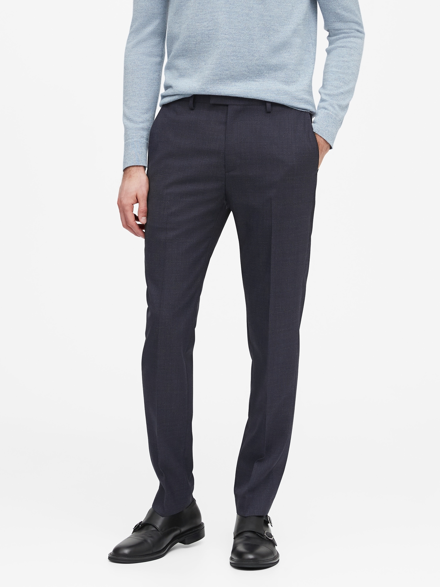 suit with tapered pants
