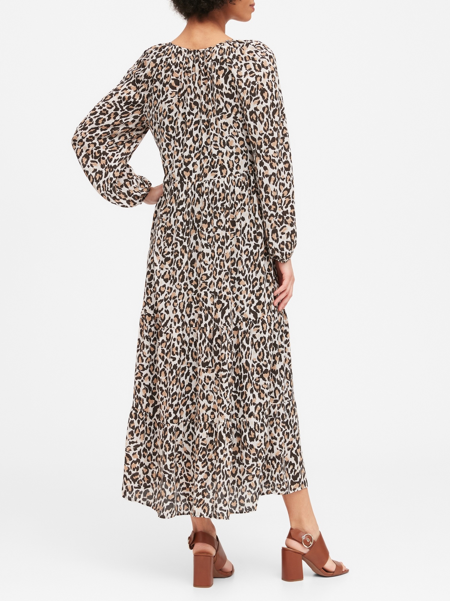leopard dress banana republic