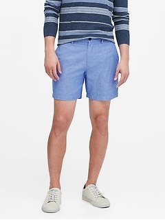 banana republic linen shorts