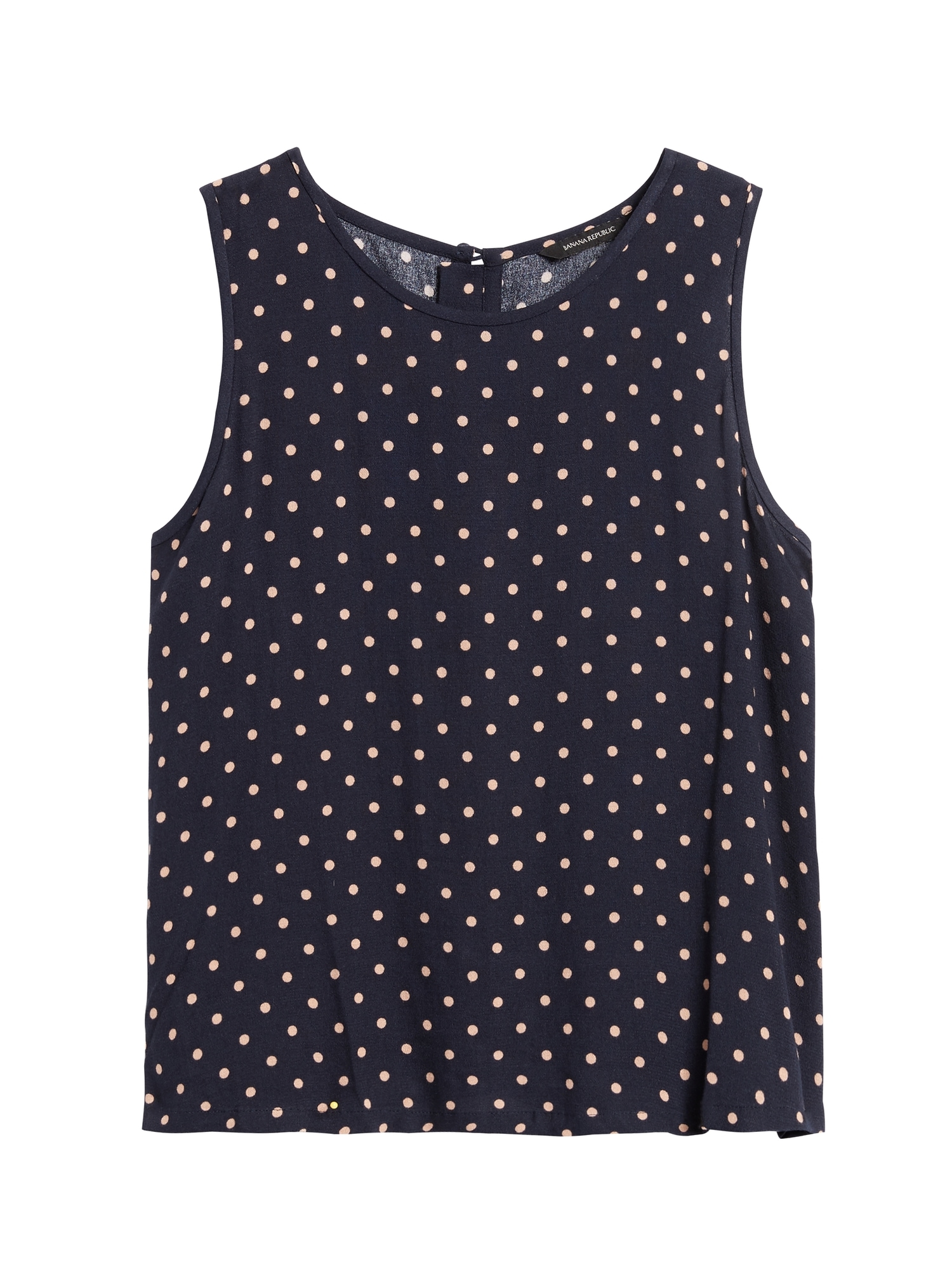 Cropped ECOVERO™ Button-Back Tank | Banana Republic