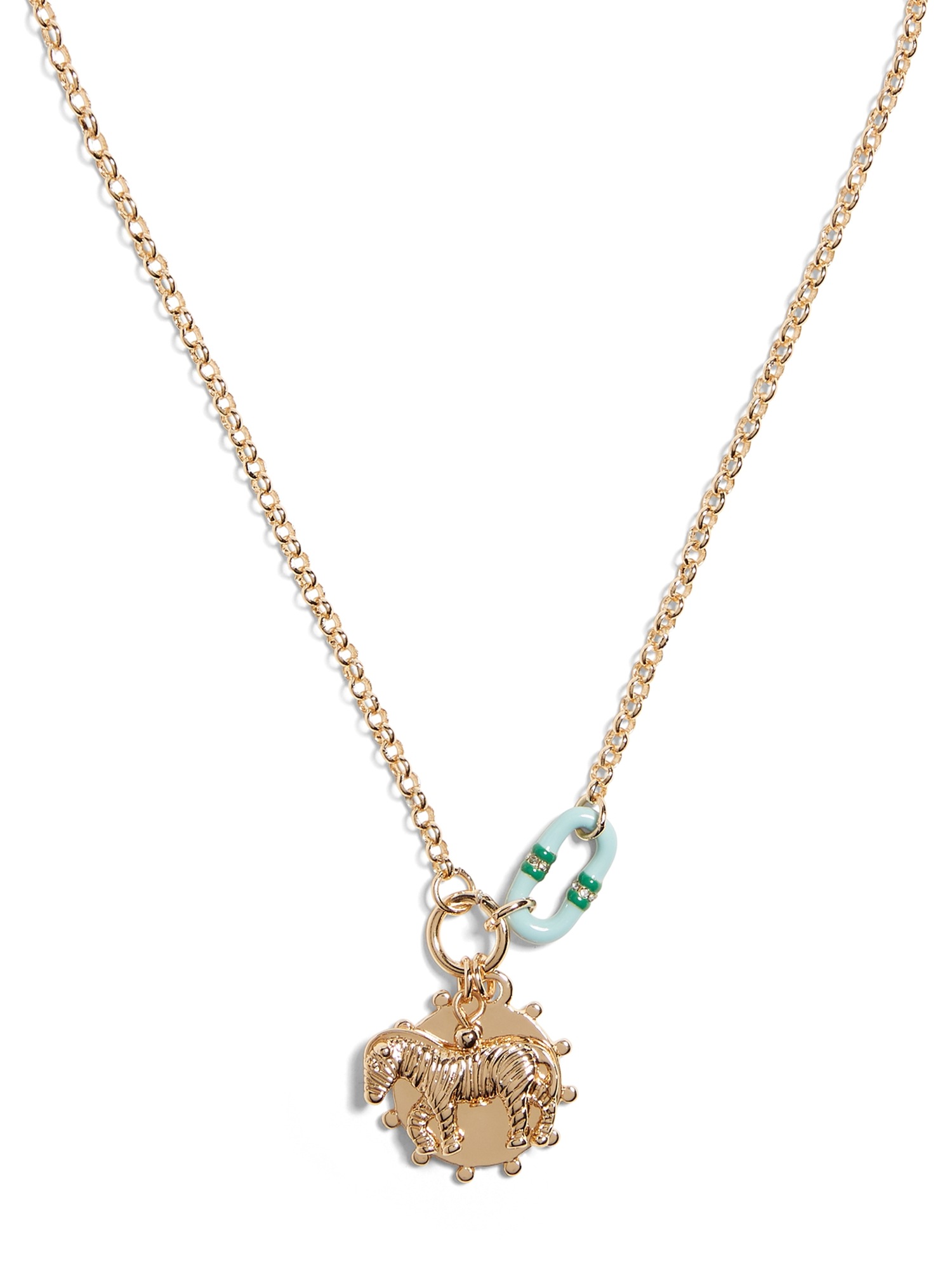 Enamel Link Charm Necklace Banana Republic