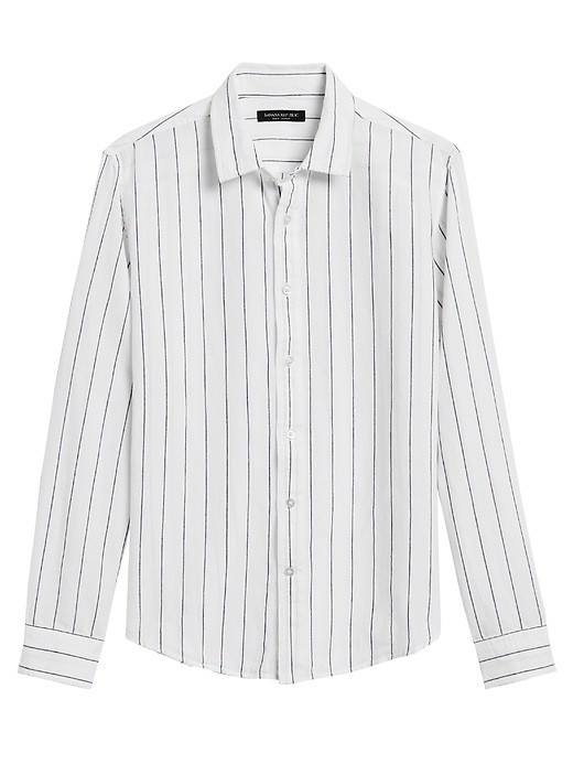 Image number 1 showing, Untucked Slim-Fit Linen-Cotton Shirt