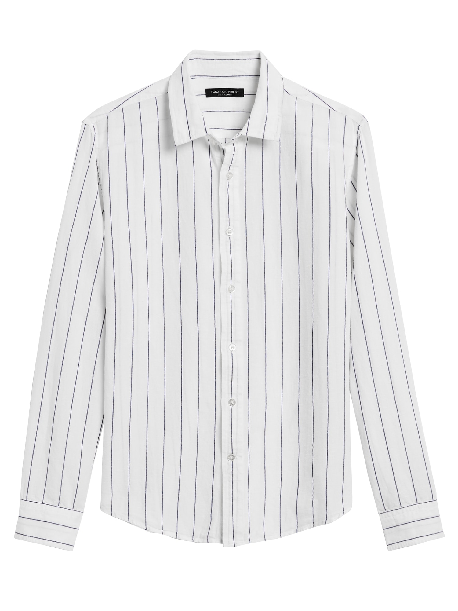 Untucked Slim-Fit Linen-Cotton Shirt | Banana Republic