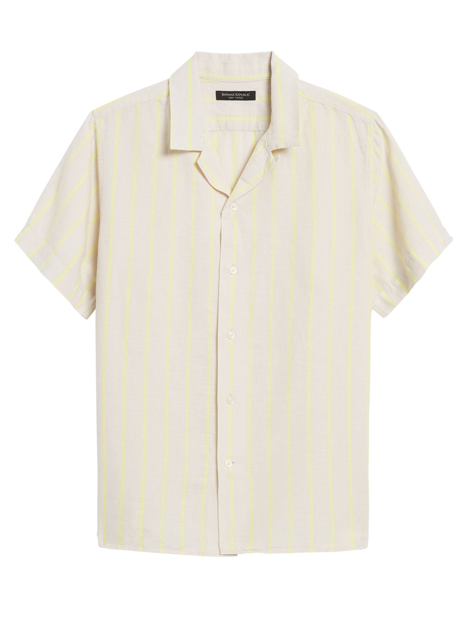 Slim-Fit Linen Resort Shirt