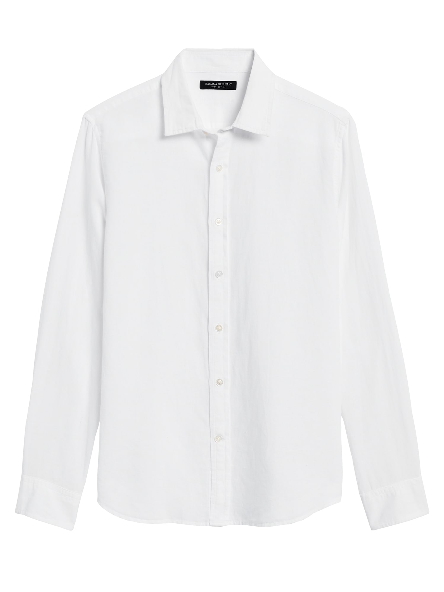Untucked Standard-Fit Linen-Cotton Shirt