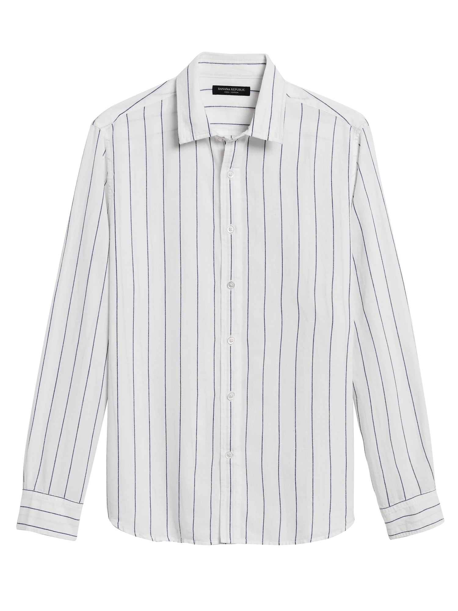 banana republic black and white striped shirt