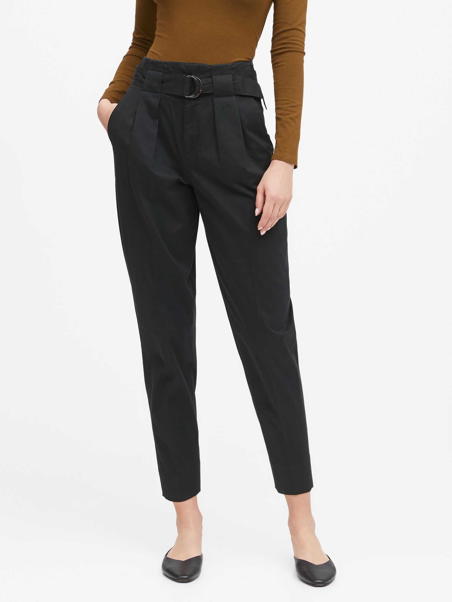 cropped high waisted pants