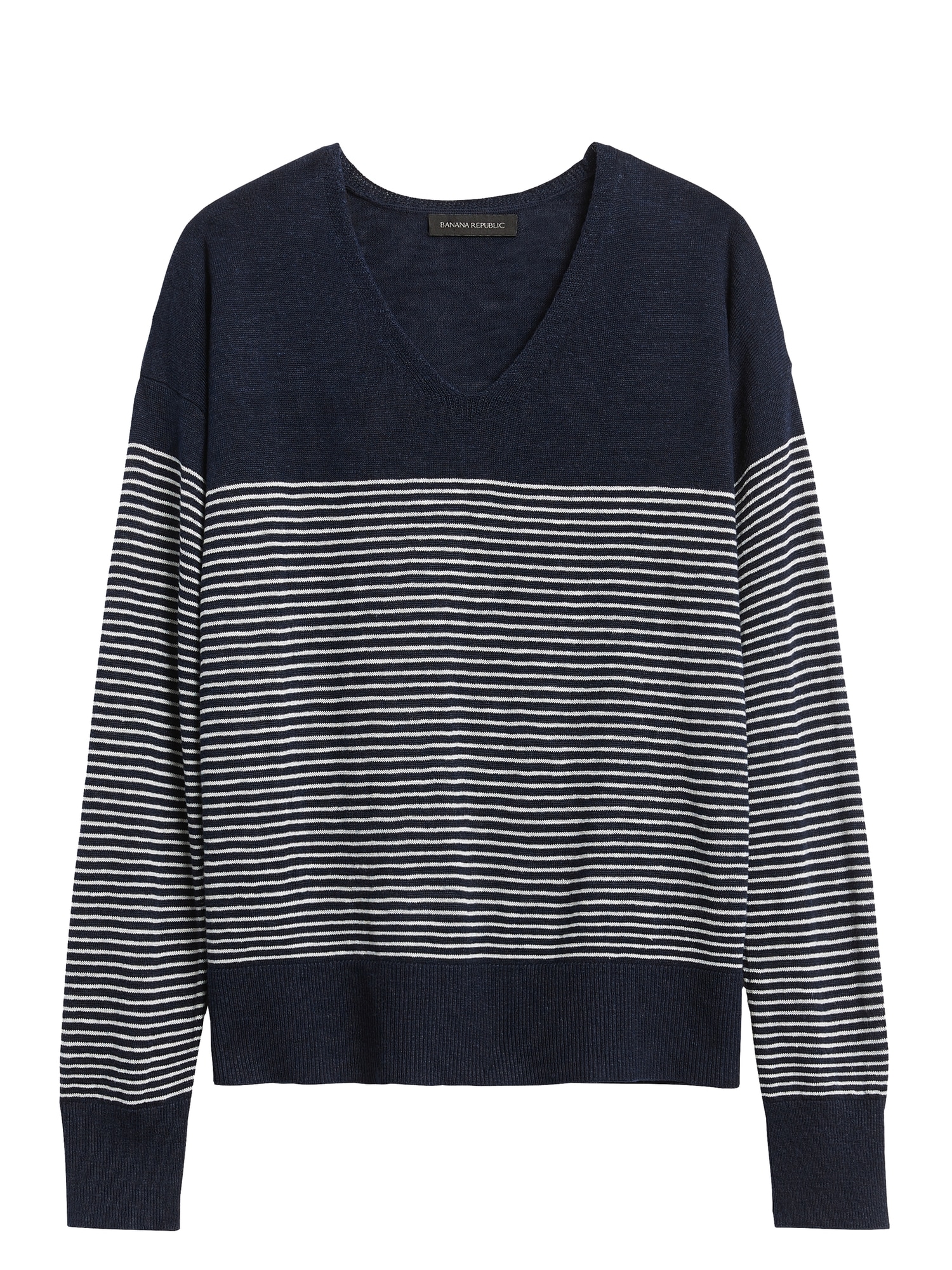 Petite Relaxed Linen-Blend Sweater