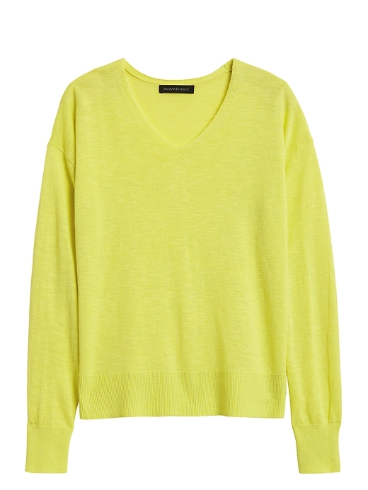 Relaxed Linen-Blend Sweater | Banana Republic
