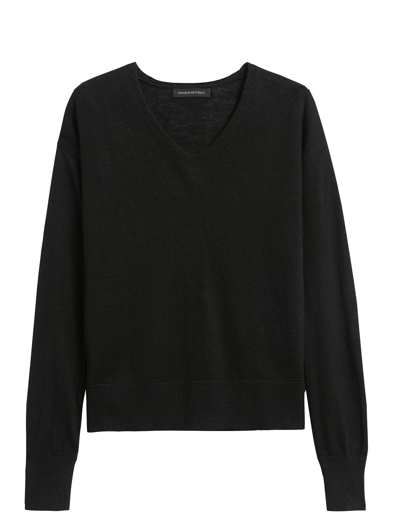 Petite Relaxed Linen-Blend Sweater