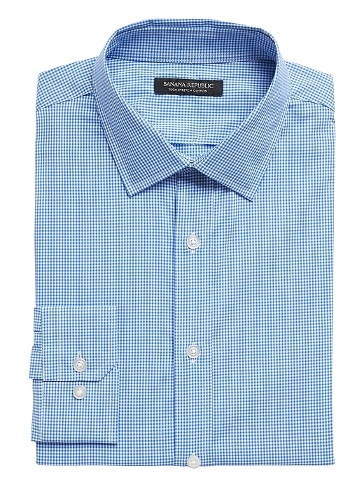 Banana Republic Slim-Fit Tech-Stretch Cotton Shirt. 1