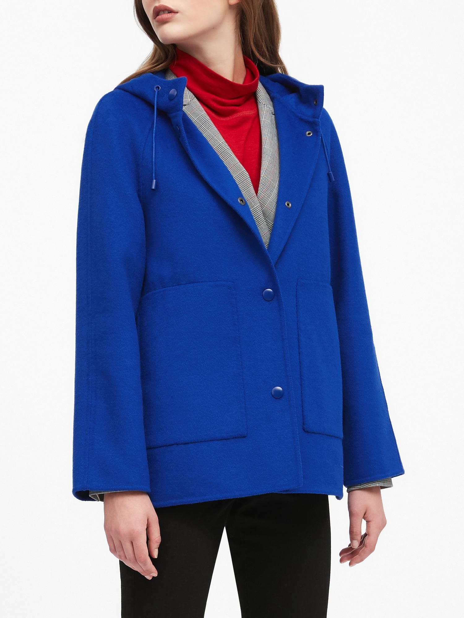 Double Faced Hooded Jacket Banana Republic