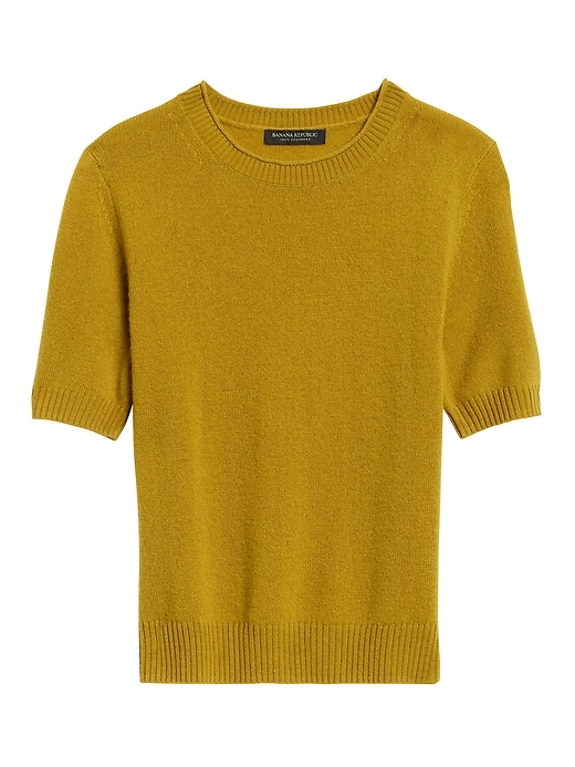 Banana Republic Cashmere Short-Sleeve Sweater. 1