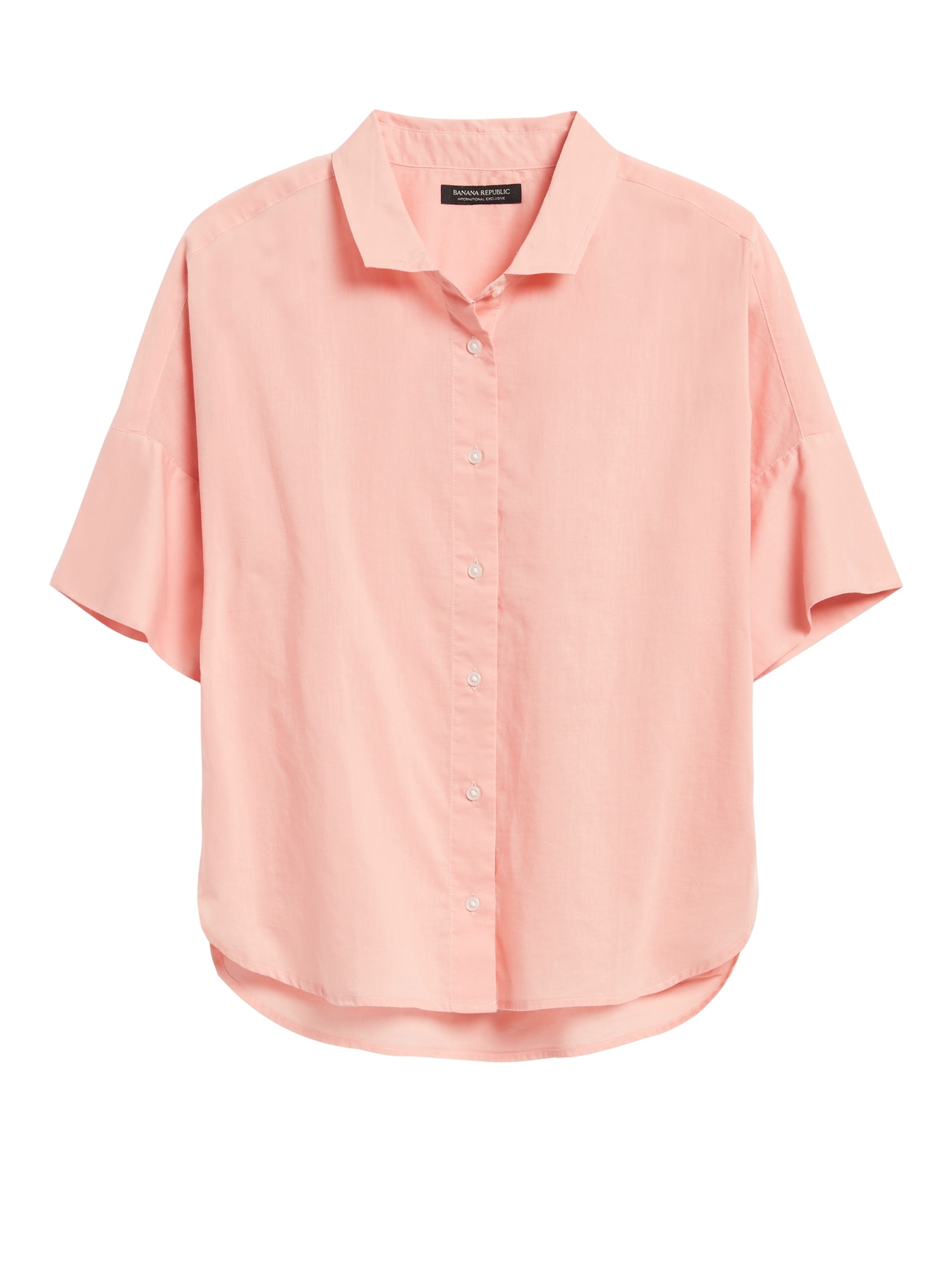 Oversized Cotton-Linen Square Shirt